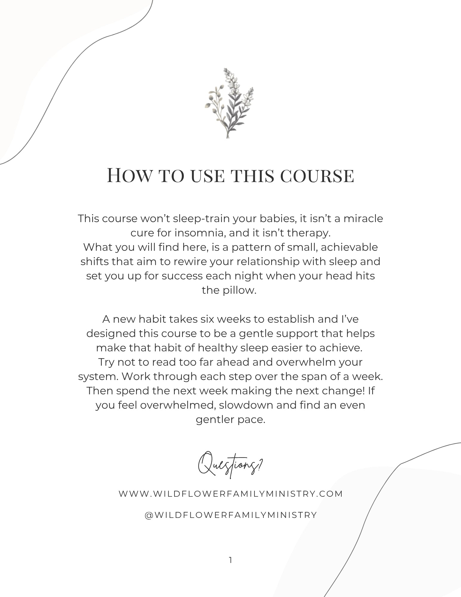 Six Weeks to Better Sleep Course