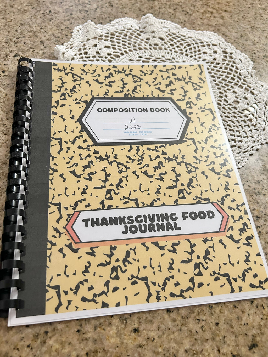 Thanksgiving Food Journal