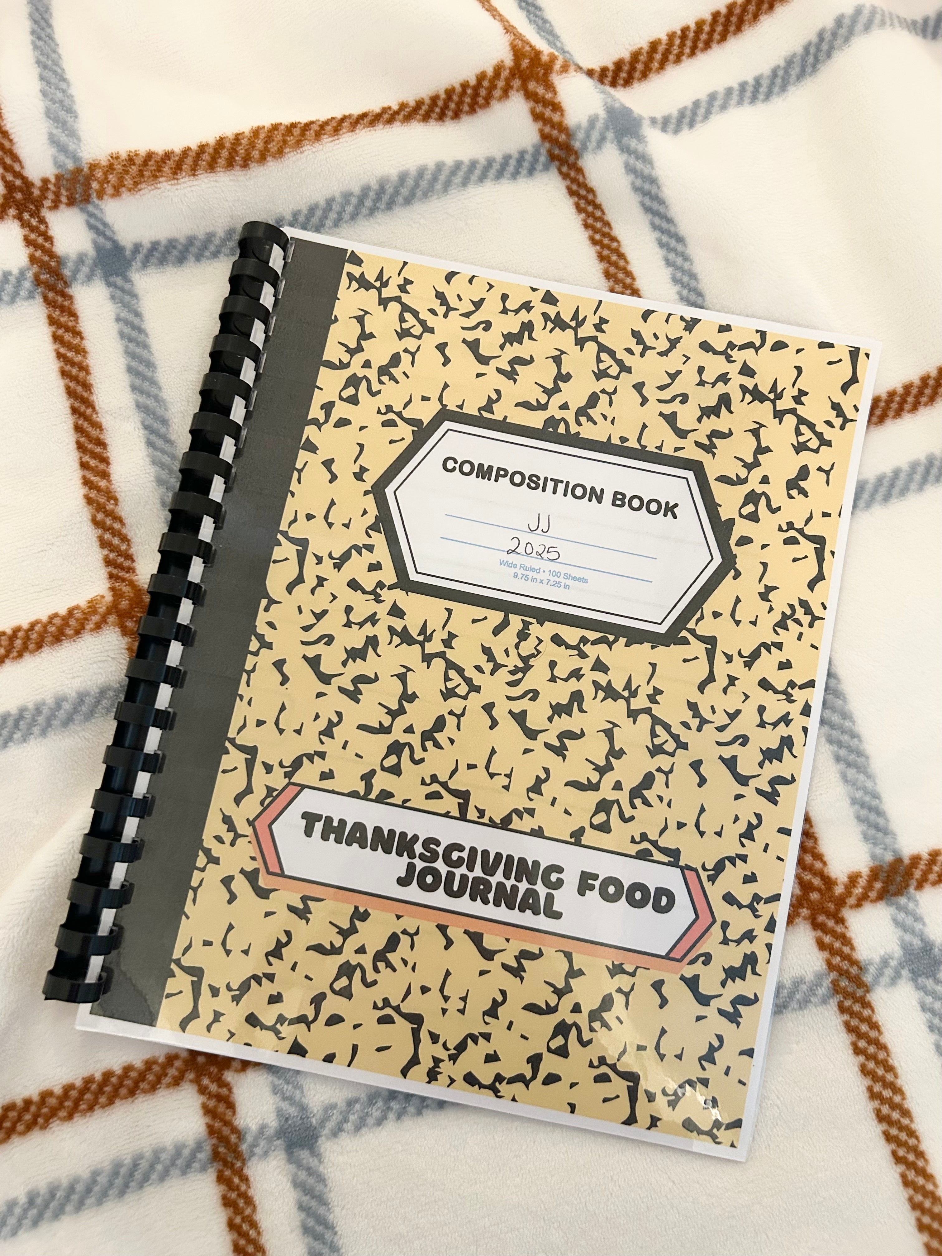 Thanksgiving Food Journal